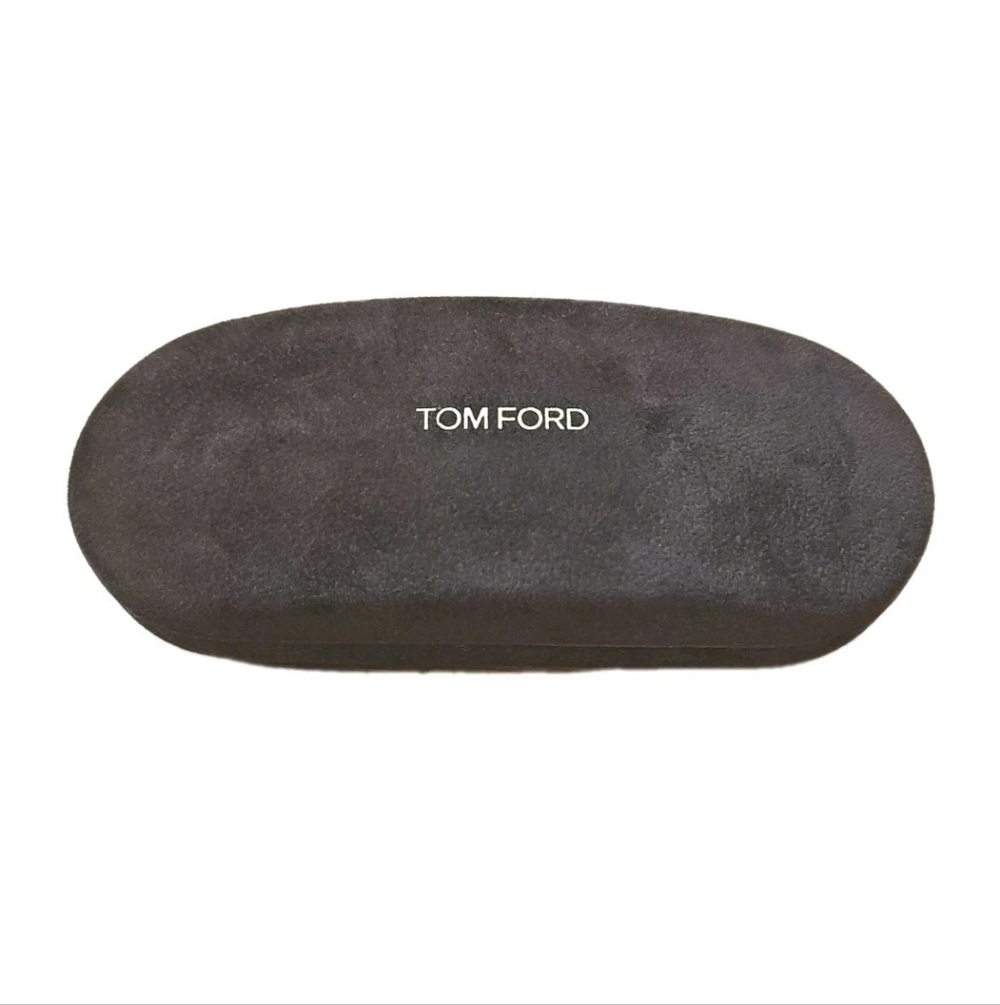 Tom Ford Sunglasses Eyeglass Brown Velvet Clam Shell Case Travel Vacation Preppy